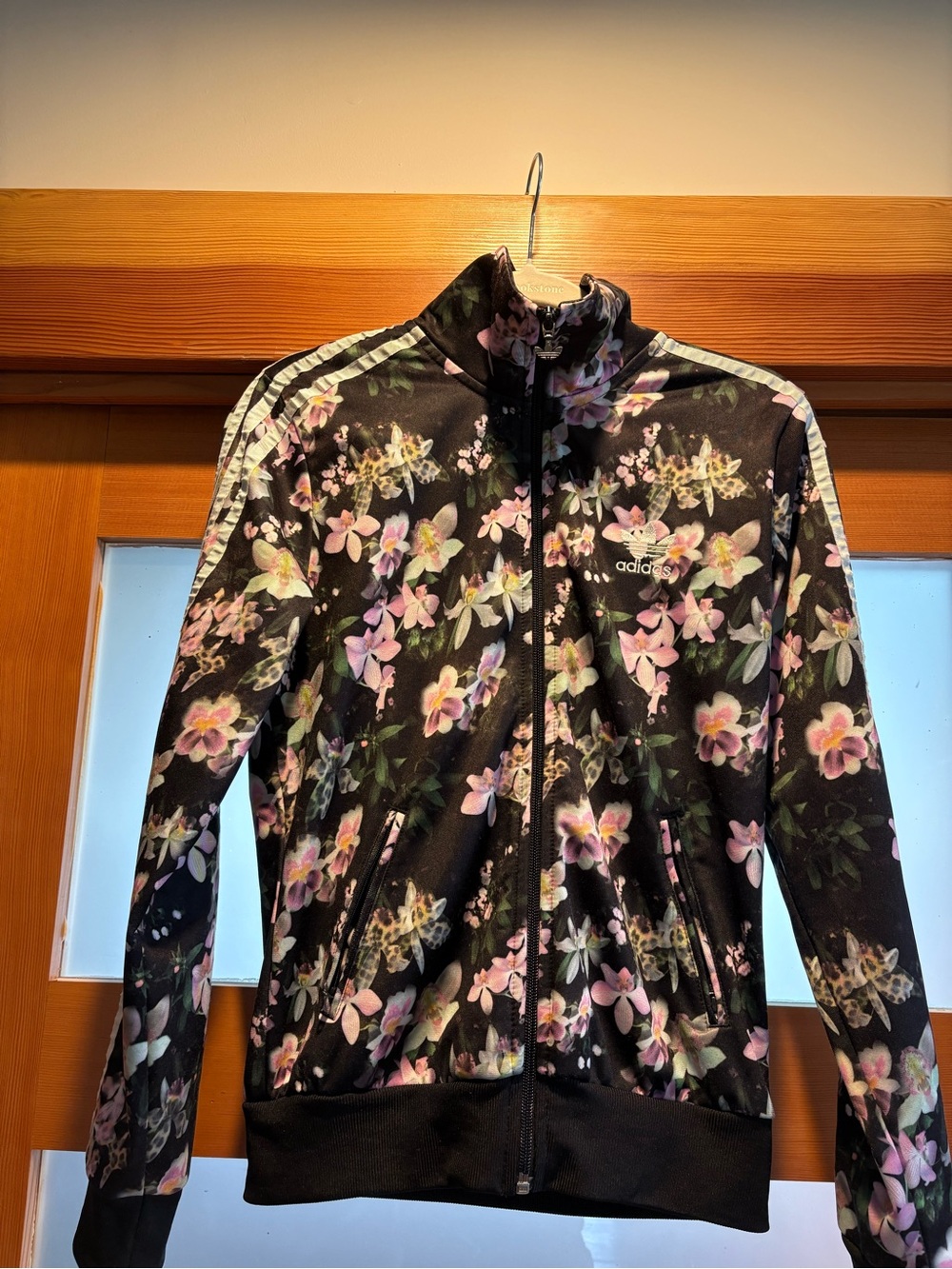 Women’s Adidas x Farm Rio Floralino orchid leopard firebird Track Jacket